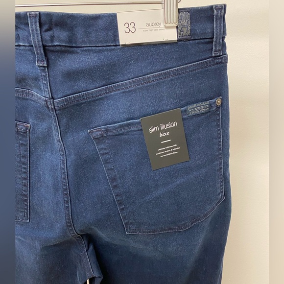 BNWT Aubrey High Waist Skinny Jeans, 7 For All Mankind, Premium Denim - Picture 4 of 6